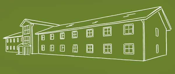 Boardinghouse Niedergurig handgezeichnet